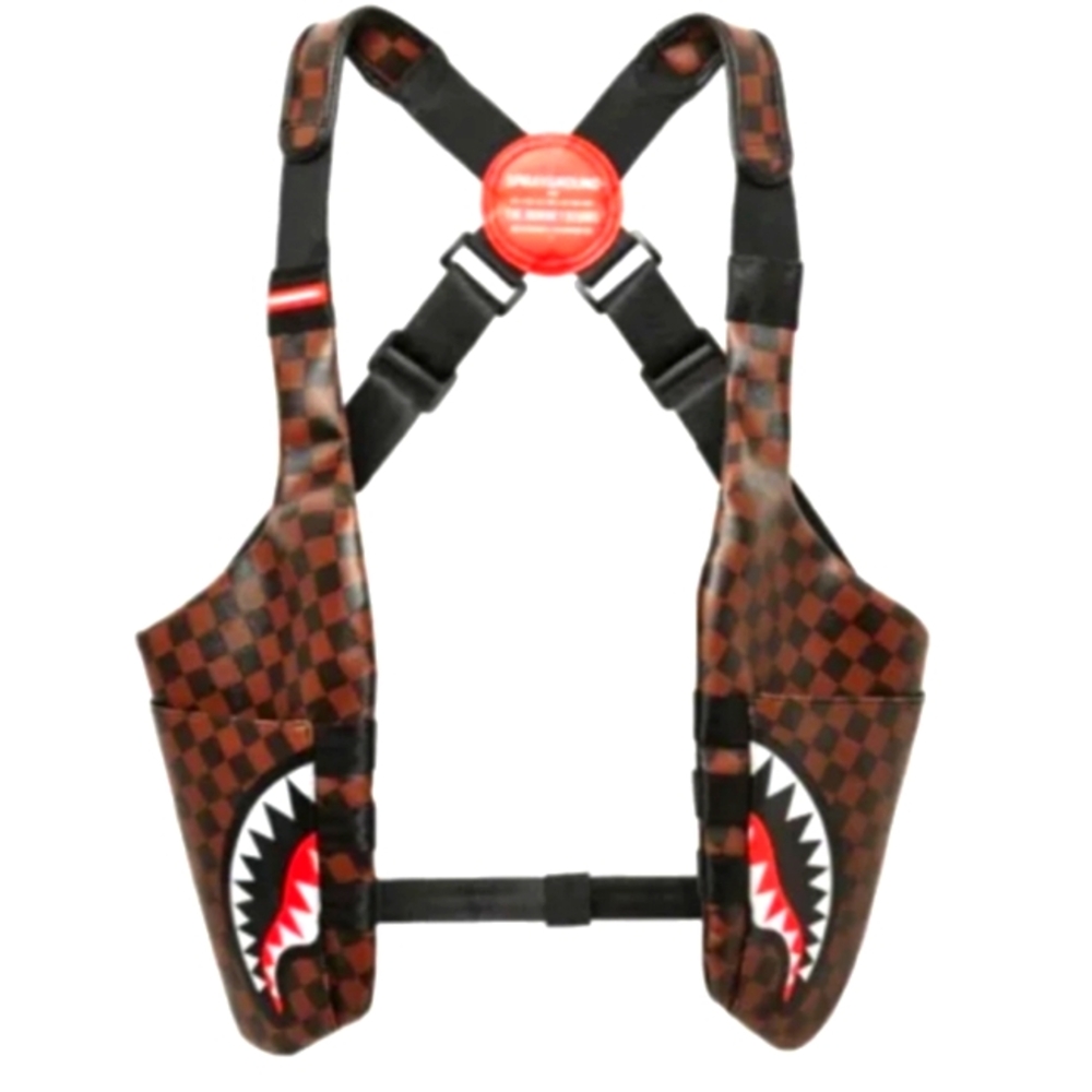 Sprayground Side Sharks in Paris Shoulder Pack Holster/Vest/Stealth Backpack